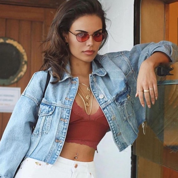 Zara Cropped Denim Jacket - Picture 7 of 15